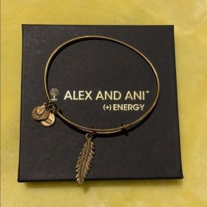Alex and Ani feather bangle